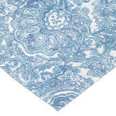Blue Boho Paisley Pattern Kurzer Tischläufer (Ecke)