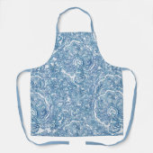 Blue Boho Paisley Pattern Schürze (Vorderseite)