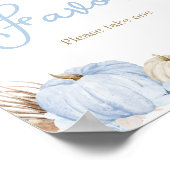 Blue Boho Pumpkin Baby Duwer Favoriten Poster (Ecke)