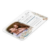 Blue Boho Pumpkins & Driving Floral Calendar & Fot Magnet (Linke Seite)