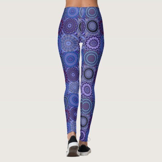 Blue Boho Quilt Leggings (Rückseite)