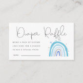 Blue Boho Rainbow Baby Duschkabine Windelwanne Raf Begleitkarte (Vorderseite)