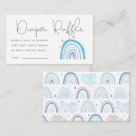 Blue Boho Rainbow Baby Duschkabine Windelwanne Raf Begleitkarte