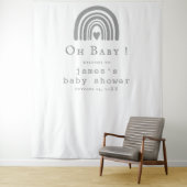 Blue Boho Rainbow Baby Duschvorhang Wandteppich (Beispiel)