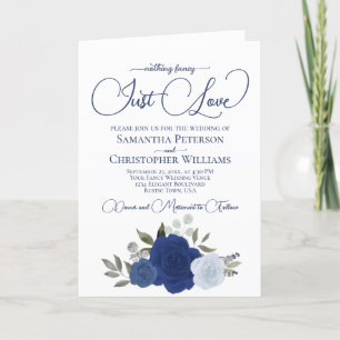 Blue Boho Rose Foto & Details Nur Liebe Hochzeit Einladung
