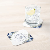 Blue Boho Rose nehmen meine Drink-Hochzeit nicht e Untersetzer (Vor Ort)