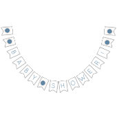 Blue Boho Sun Baby Showbläschen Wimpelkette (Alle)