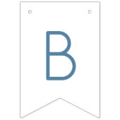 Blue Boho Sun Baby Showbläschen Wimpelkette (Dritte Fahne)