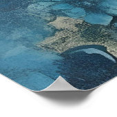 Blue Boho Sunshine" (or sometimes "Boho Sun Blue") Poster (Ecke)