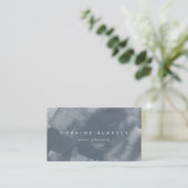 Blue Boho Watercolor Visitenkarte (Stehend Vorderseite)