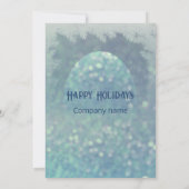 Blue Bokee Aquarell Weihnachten Party Einladung (Rückseite)