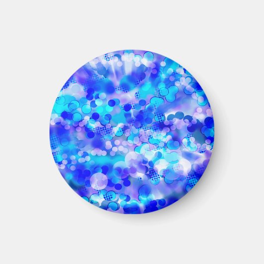 Blue Bokeh 92015 Magnet (Vorne)