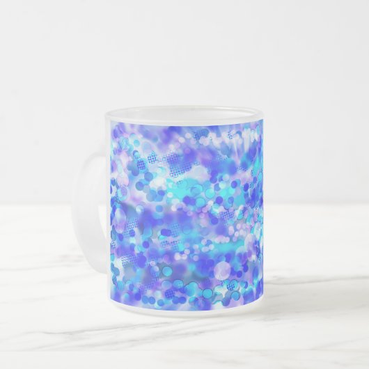 Blue Bokeh 92015 Tasse (Vorderseite Links)