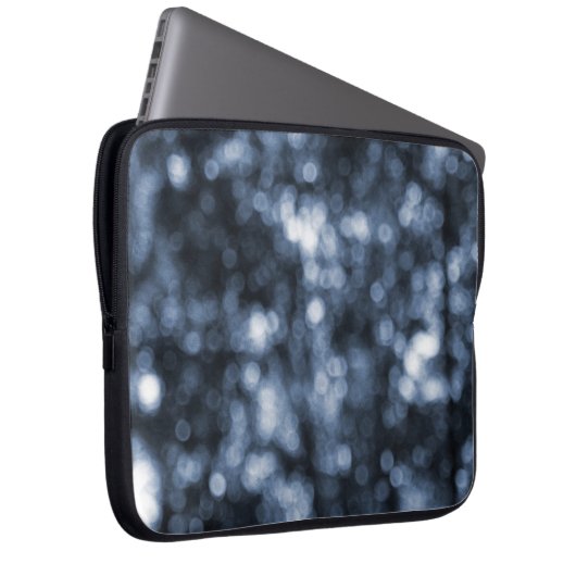 Blue Bokeh Computer Sleeve (Vorne Rechts)