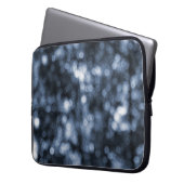 Blue Bokeh Computer Sleeve (Vorderseite Links)