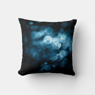 Blue Bokeh entworfenes Pillow 2 Kissen
