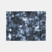 Blue Bokeh Fleecedecke (Vorderseite (Horizontal))