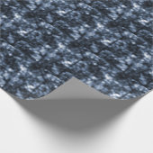 Blue Bokeh Geschenkpapier (Ecke)