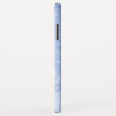 Blue Bokeh Glitzer Funkelnd Monogram Case-Mate iPhone Hülle (Hinten/Rechts)