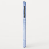 Blue Bokeh Glitzer Funkelnd Monogram Case-Mate iPhone Hülle (Hinten/Links)