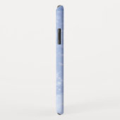 Blue Bokeh Glitzer Funkelnd Monogram Case-Mate iPhone Hülle (Hinten/Rechts)