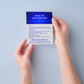 Blue Bokeh Guilloché Design, Grafikdesigner Flyer (Gruppe)