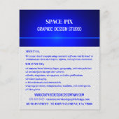 Blue Bokeh Guilloché Design, Grafikdesigner Flyer (Vorne)