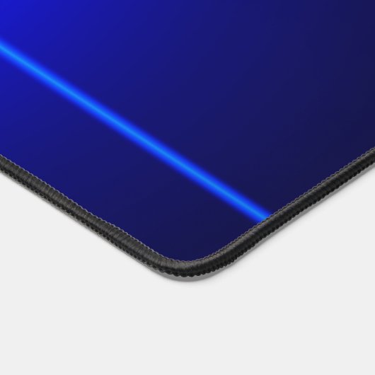 Blue Bokeh Guilloché Design, Grafikdesigner Schreibtischunterlage (Ecke)