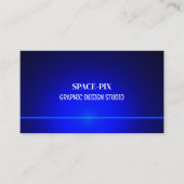 Blue Bokeh Guilloché Design, Grafikdesigner Visitenkarte (Vorderseite)