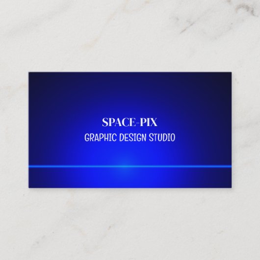 Blue Bokeh Guilloché Design, Grafikdesigner Visitenkarte (Vorderseite)