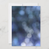 Blue Bokeh Light & Typografie 32, Save the Date (Rückseite)