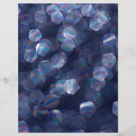 Blue Bokeh Lights Scrapbook (Vorderseite)