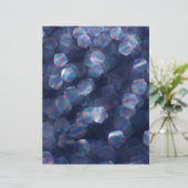 Blue Bokeh Lights Scrapbook (Stehend Vorderseite)