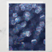 Blue Bokeh Lights Scrapbook (Vorne/Hinten)