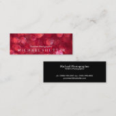 Blue Bokeh Mini Visitenkarte (Vorne/Hinten)