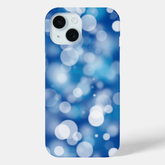 Blue Bokeh Party Lights Case-Mate iPhone Hülle (Rückseite)