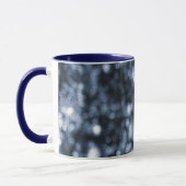 Blue Bokeh Ringer-Tasse Tasse (Links)
