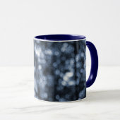 Blue Bokeh Ringer-Tasse Tasse (VorderseiteRechts)