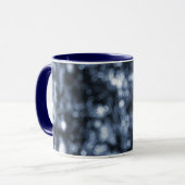 Blue Bokeh Ringer-Tasse Tasse (Vorderseite Links)