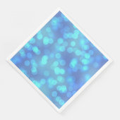 Blue Bokeh Strip Paper Dinner Napkins Serviette (Ecke)