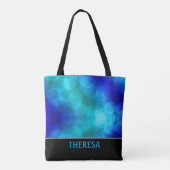 Blue Bokeh Tote Bag Tasche (Rückseite)