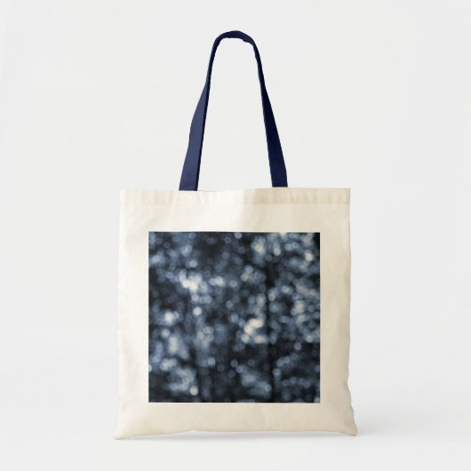 Blue Bokeh Tote Tasche (Vorne)
