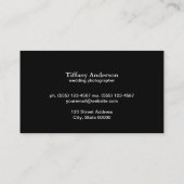 Blue Bokeh Visitenkarte (Rückseite)