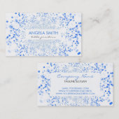 Blue Bokeh Visitenkarte (Vorne/Hinten)