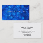 Blue Bokeh Visitenkarte (Vorne/Hinten)