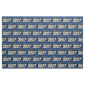 Blue Bold Brush Class of 2027 Stoff (Fat Quarter (45,7 x 55,9 cm))