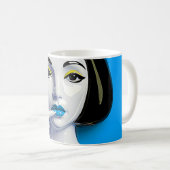 Blue Bold Muse Kaffeetasse (VorderseiteRechts)