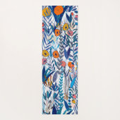 Blue Bold Wildflowers Yogamatte (Rückseite)