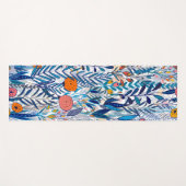 Blue Bold Wildflowers Yogamatte (Vorderseite (Horizontal))