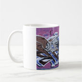 Blue Bonehead Graffiti Kaffeetasse (Links)